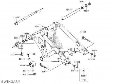 SWINGARM - VN800A4 1998 EUROPA UK FR NL AR FG GR IT NR SD ST