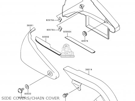 SIDE COVERS/CHAIN COVER - VN800A4 1998 EUROPA UK FR NL AR FG GR IT NR SD ST