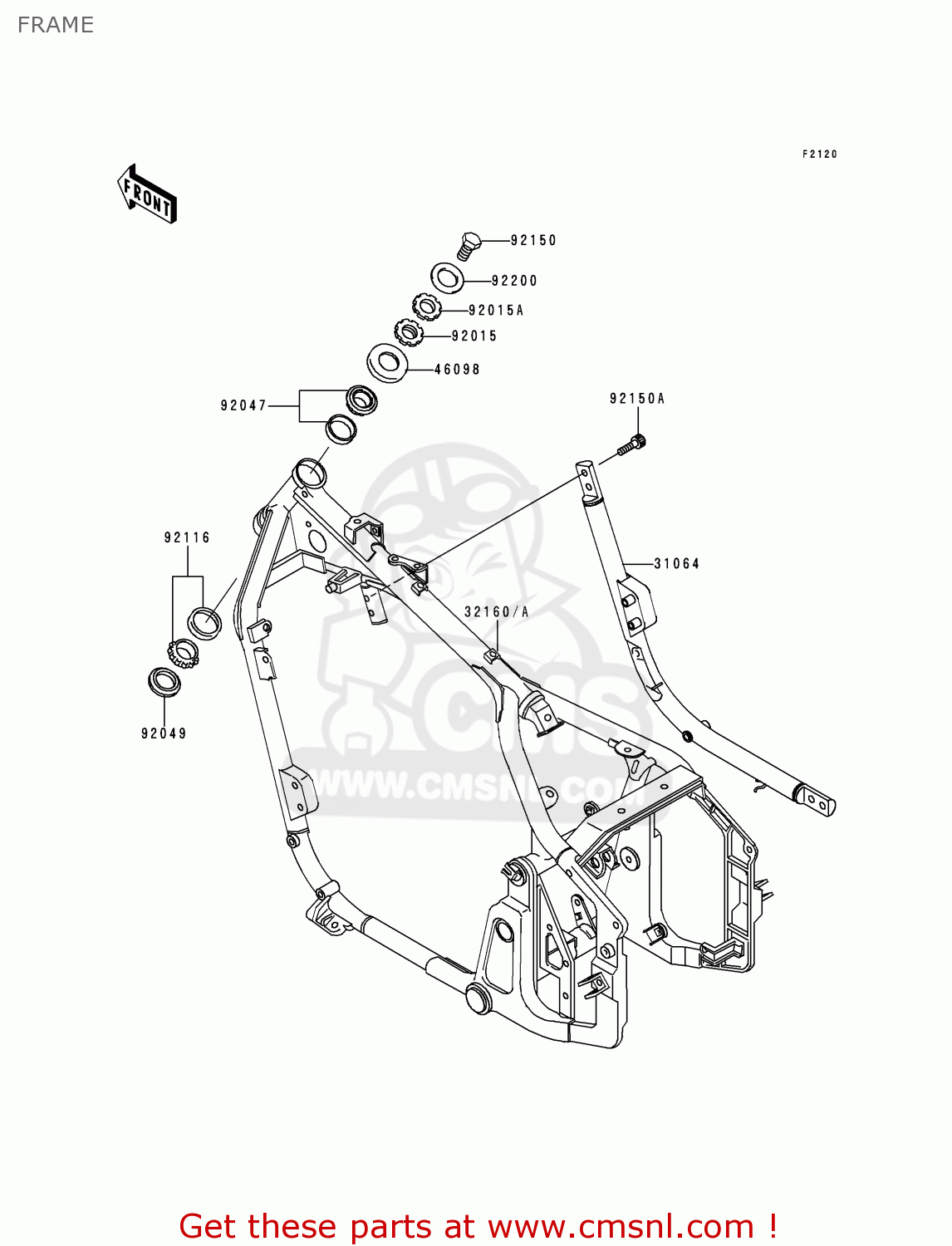 FRAME VN800A4 VULCAN 800 1998 USA CALIFORNIA CANADA