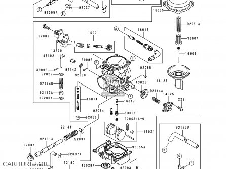 CARBURETOR - VN800A4 VULCAN 800 1998 USA CALIFORNIA CANADA