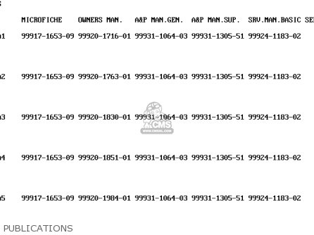 PUBLICATIONS - VN800A4 VULCAN 800 1998 USA CALIFORNIA CANADA