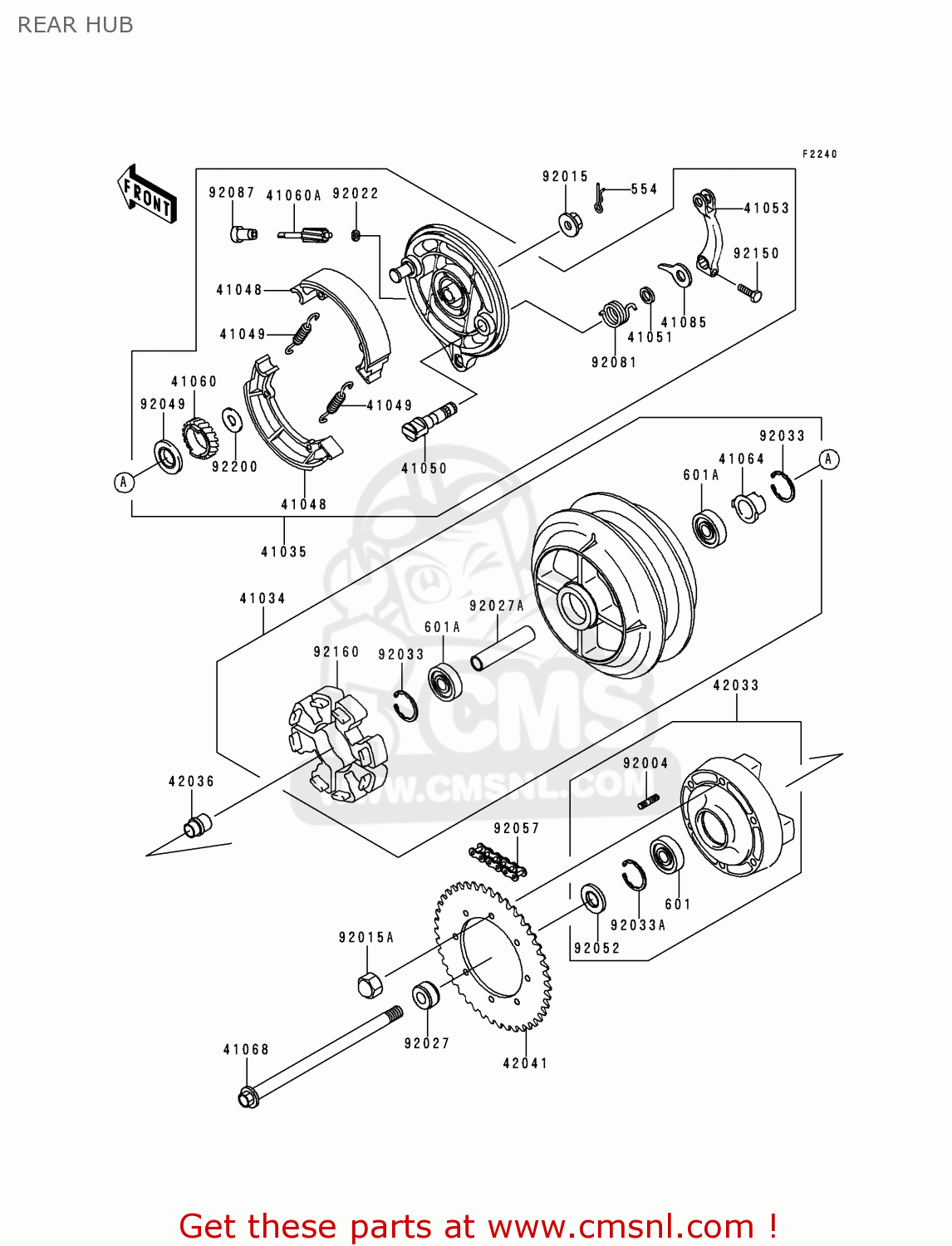 REAR HUB VN800A5 1999 NETHERLANDS FG GR NR SD
