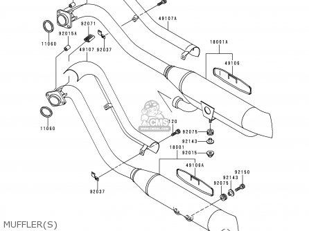 MUFFLER(S) - VN800A5 1999 NETHERLANDS FG GR NR SD