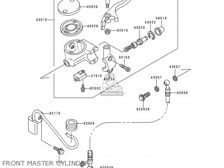 FRONT MASTER CYLINDER - VN800A5 1999 NETHERLANDS FG GR NR SD