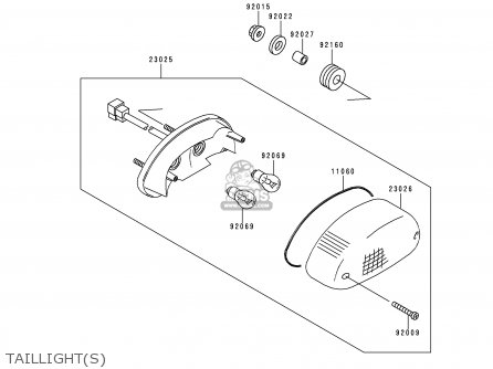 TAILLIGHT(S) - VN800A5 1999 NETHERLANDS FG GR NR SD