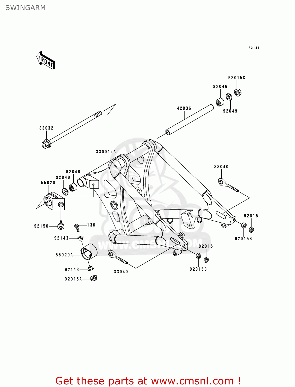 SWINGARM VN800A5 VULCAN 800 1999 USA CALIFORNIA CANADA