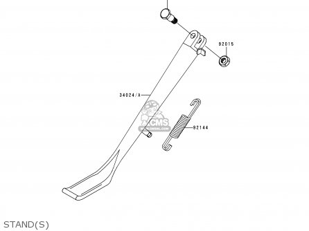 STAND(S) - VN800A5 VULCAN 800 1999 USA CALIFORNIA CANADA