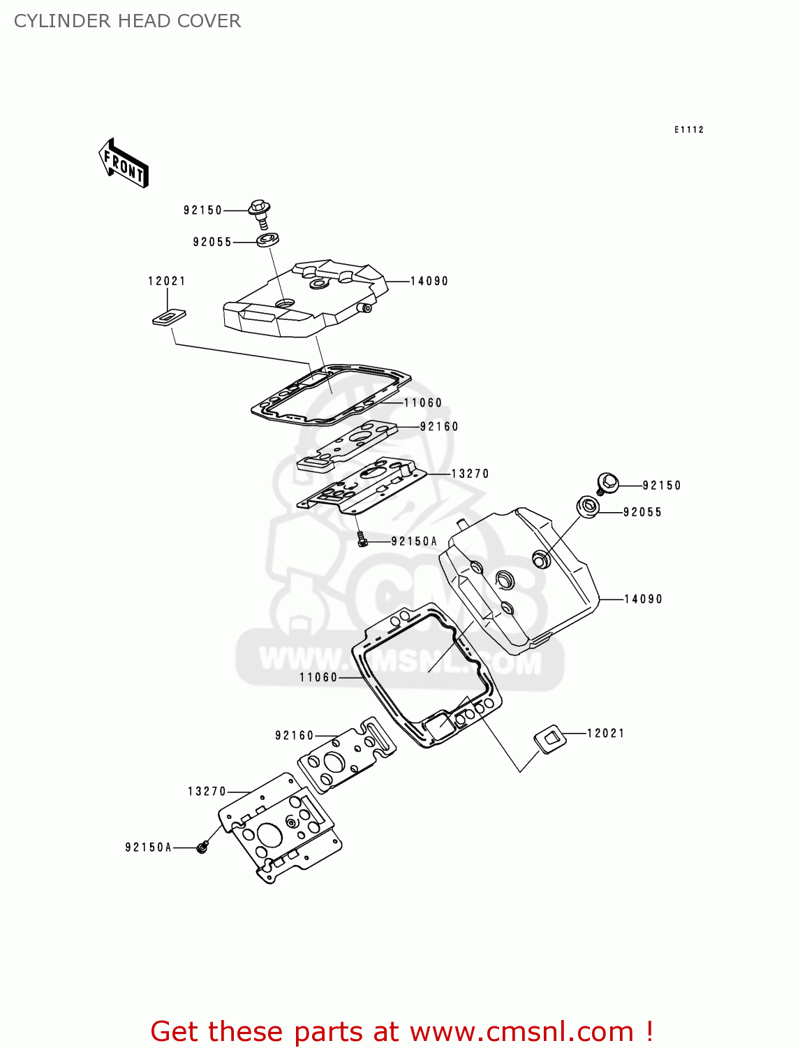 CYLINDER HEAD COVER VN800A6 VULCAN 800 2000 USA CALIFORNIA