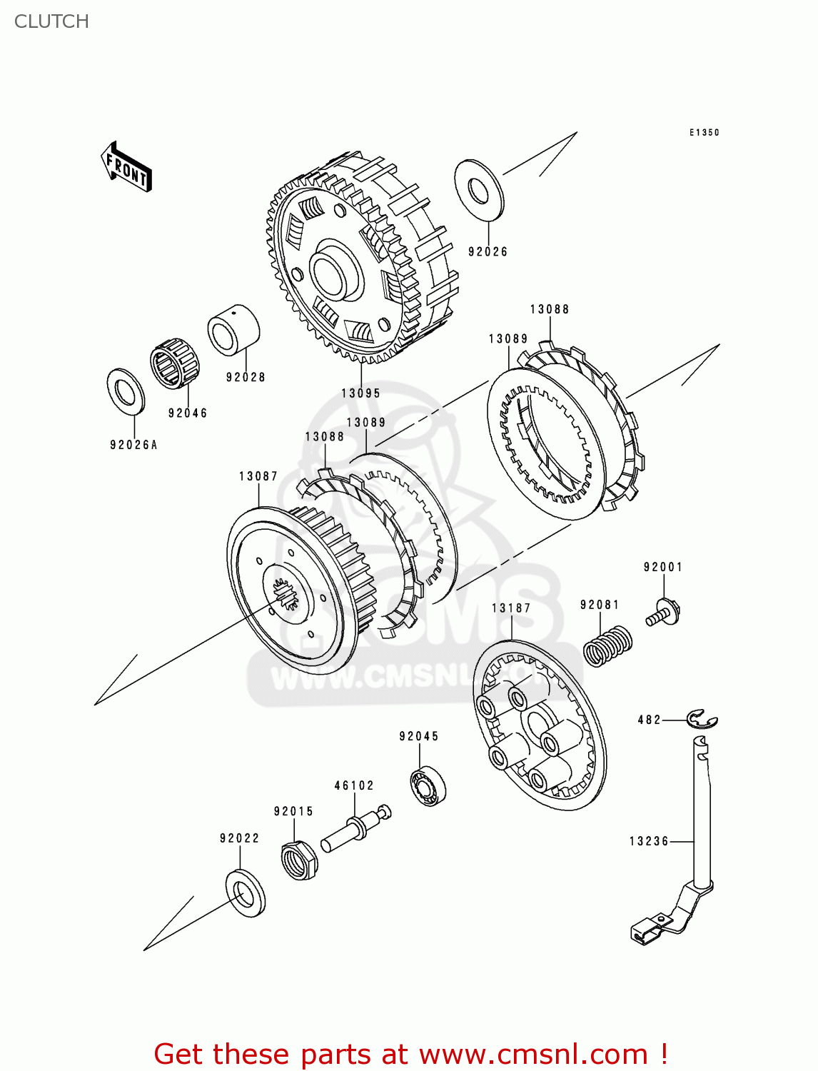 CLUTCH VN800A6 VULCAN 800 2000 USA CALIFORNIA