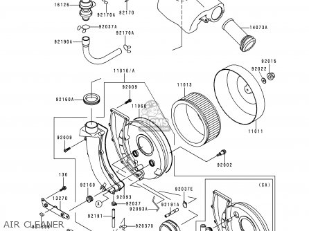 AIR CLEANER - VN800A6 VULCAN 800 2000 USA CALIFORNIA
