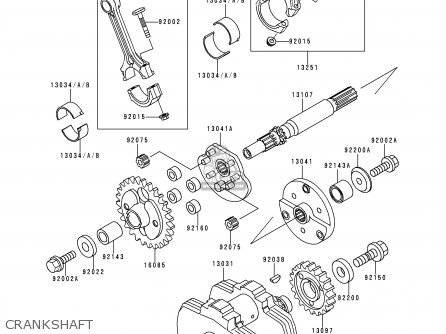 CRANKSHAFT - VN800A6 VULCAN 800 2000 USA CALIFORNIA