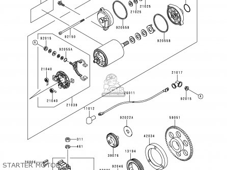 STARTER MOTOR - VN800A6 VULCAN 800 2000 USA CALIFORNIA