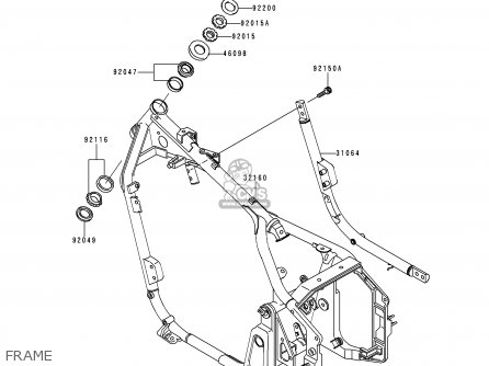 FRAME - VN800A6 VULCAN 800 2000 USA CALIFORNIA