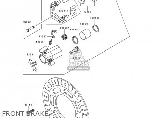 FRONT BRAKE - VN800A6 VULCAN 800 2000 USA CALIFORNIA