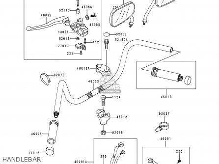 HANDLEBAR - VN800A6 VULCAN 800 2000 USA CALIFORNIA