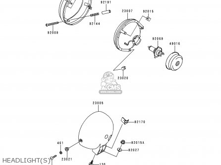 HEADLIGHT(S) - VN800A6 VULCAN 800 2000 USA CALIFORNIA