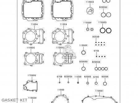 GASKET KIT - VN800A6 VULCAN 800 2000 USA CALIFORNIA