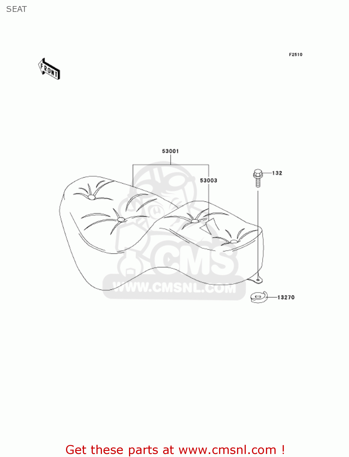 SEAT VN800A7 VULCAN 800 2001 USA CALIFORNIA
