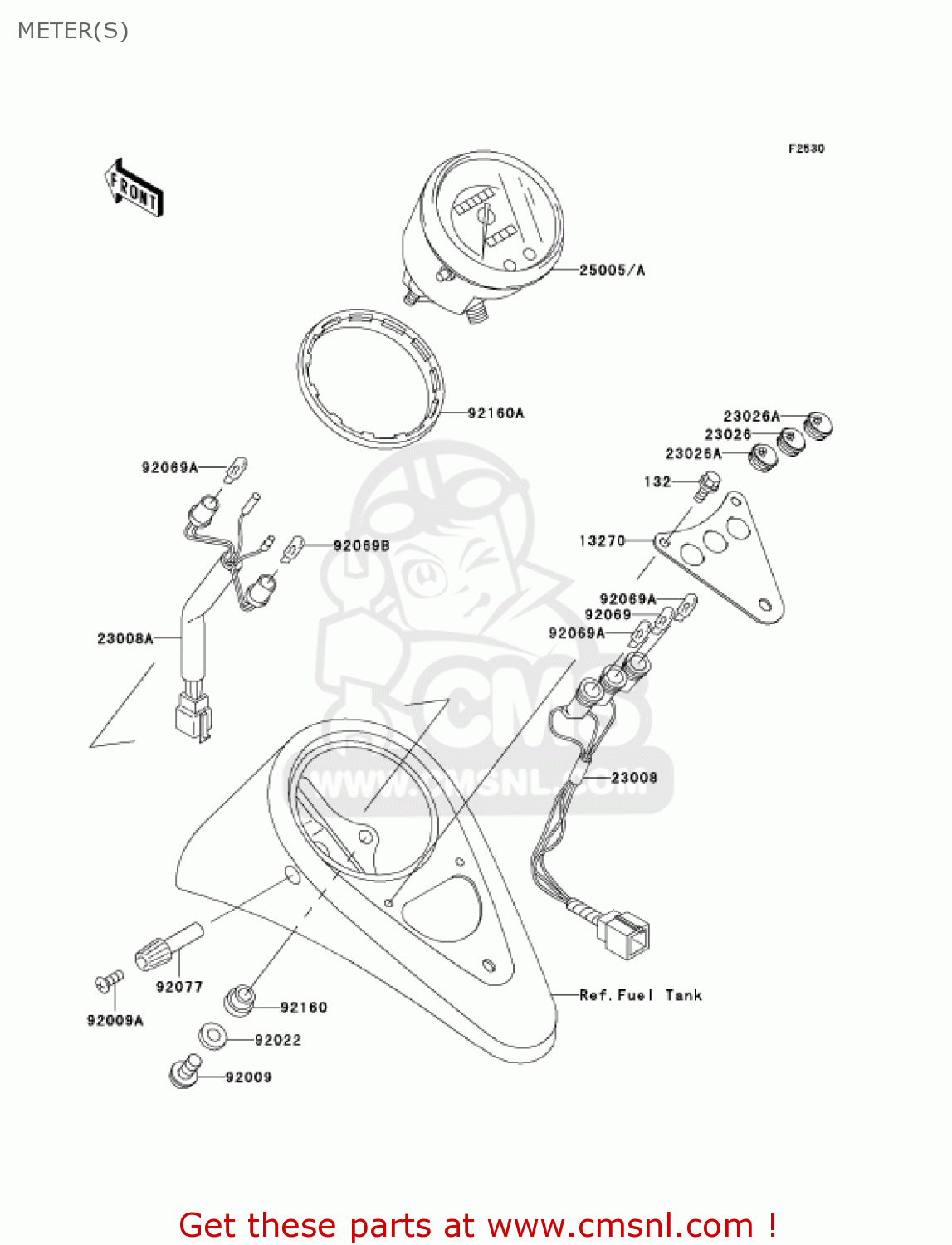 METER(S) VN800A7 VULCAN 800 2001 USA CALIFORNIA