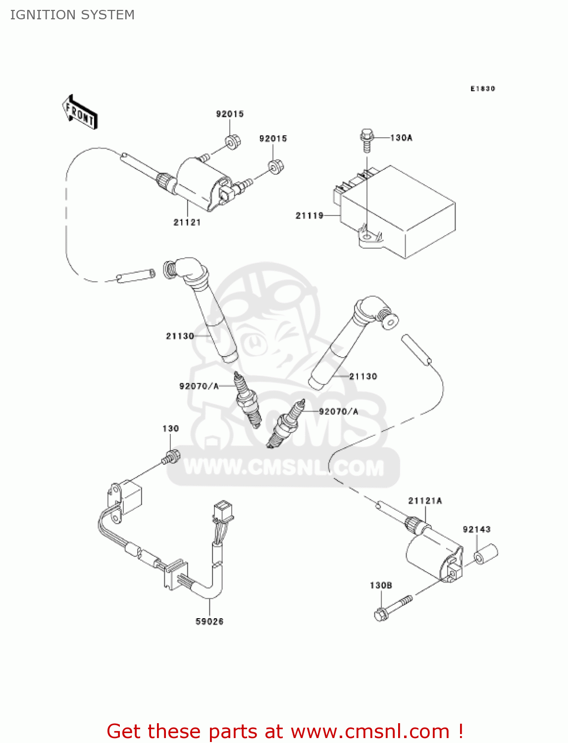 IGNITION SYSTEM VN800A8 VULCAN 800 2002 USA CALIFORNIA