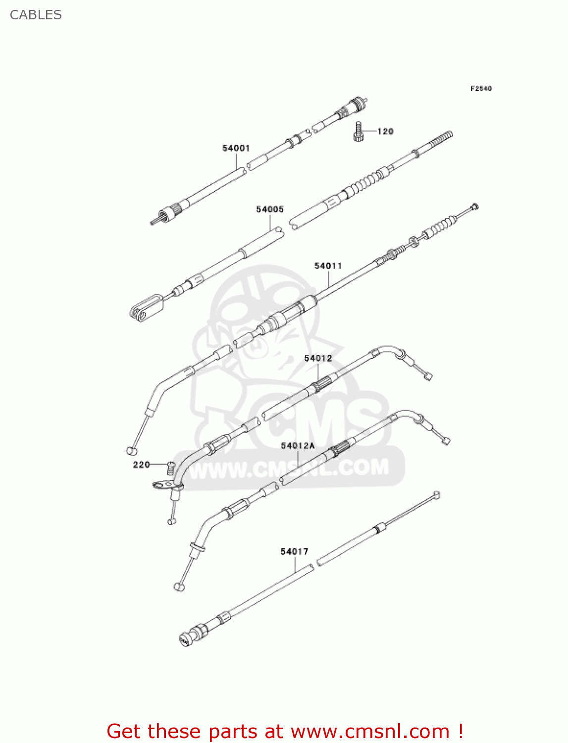 CABLES VN800A8 VULCAN 800 2002 USA CALIFORNIA