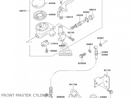 FRONT MASTER CYLINDER - VN800A8 VULCAN 800 2002 USA CALIFORNIA