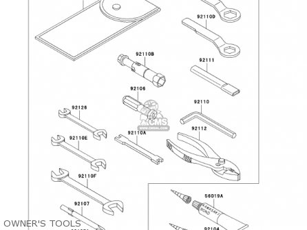 OWNER'S TOOLS - VN800A8 VULCAN 800 2002 USA CALIFORNIA