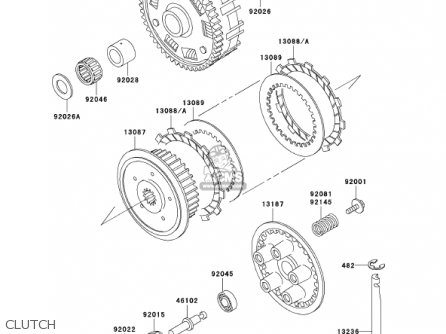 CLUTCH - VN800A8 VULCAN 800 2002 USA CALIFORNIA