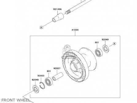 FRONT WHEEL - VN800A8 VULCAN 800 2002 USA CALIFORNIA