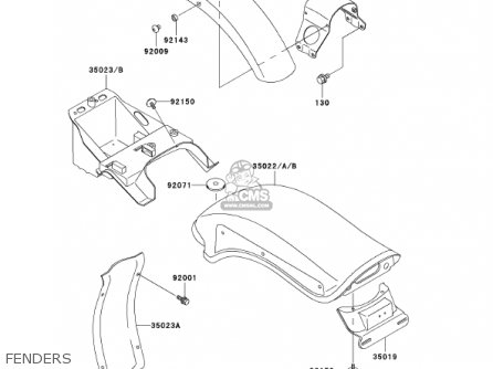 FENDERS - VN800A8 VULCAN 800 2002 USA CALIFORNIA