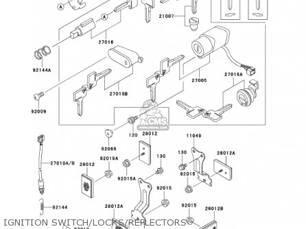 IGNITION SWITCH/LOCKS/REFLECTORS - VN800A8 VULCAN 800 2002 USA CALIFORNIA
