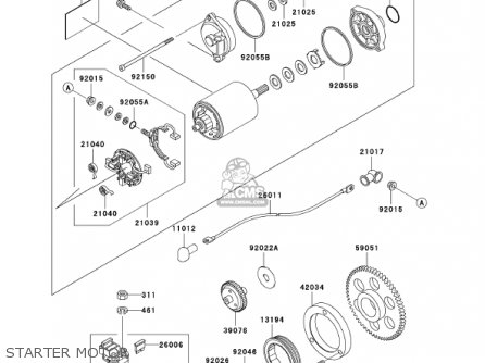 STARTER MOTOR - VN800A8 VULCAN 800 2002 USA CALIFORNIA