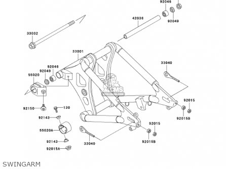 SWINGARM - VN800A8 VULCAN 800 2002 USA CALIFORNIA
