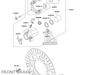 FRONT BRAKE - VN800A9 VULCAN 800 2003 USA CALIFORNIA