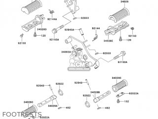 FOOTRESTS - VN800A9 VULCAN 800 2003 USA CALIFORNIA