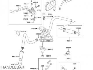 HANDLEBAR - VN800A9 VULCAN 800 2003 USA CALIFORNIA