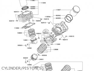 CYLINDER/PISTON(S) - VN800A9 VULCAN 800 2003 USA CALIFORNIA