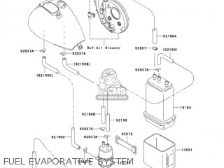 FUEL EVAPORATIVE SYSTEM - VN800A9 VULCAN 800 2003 USA CALIFORNIA