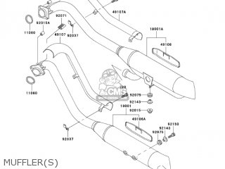 MUFFLER(S) - VN800A9 VULCAN 800 2003 USA CALIFORNIA