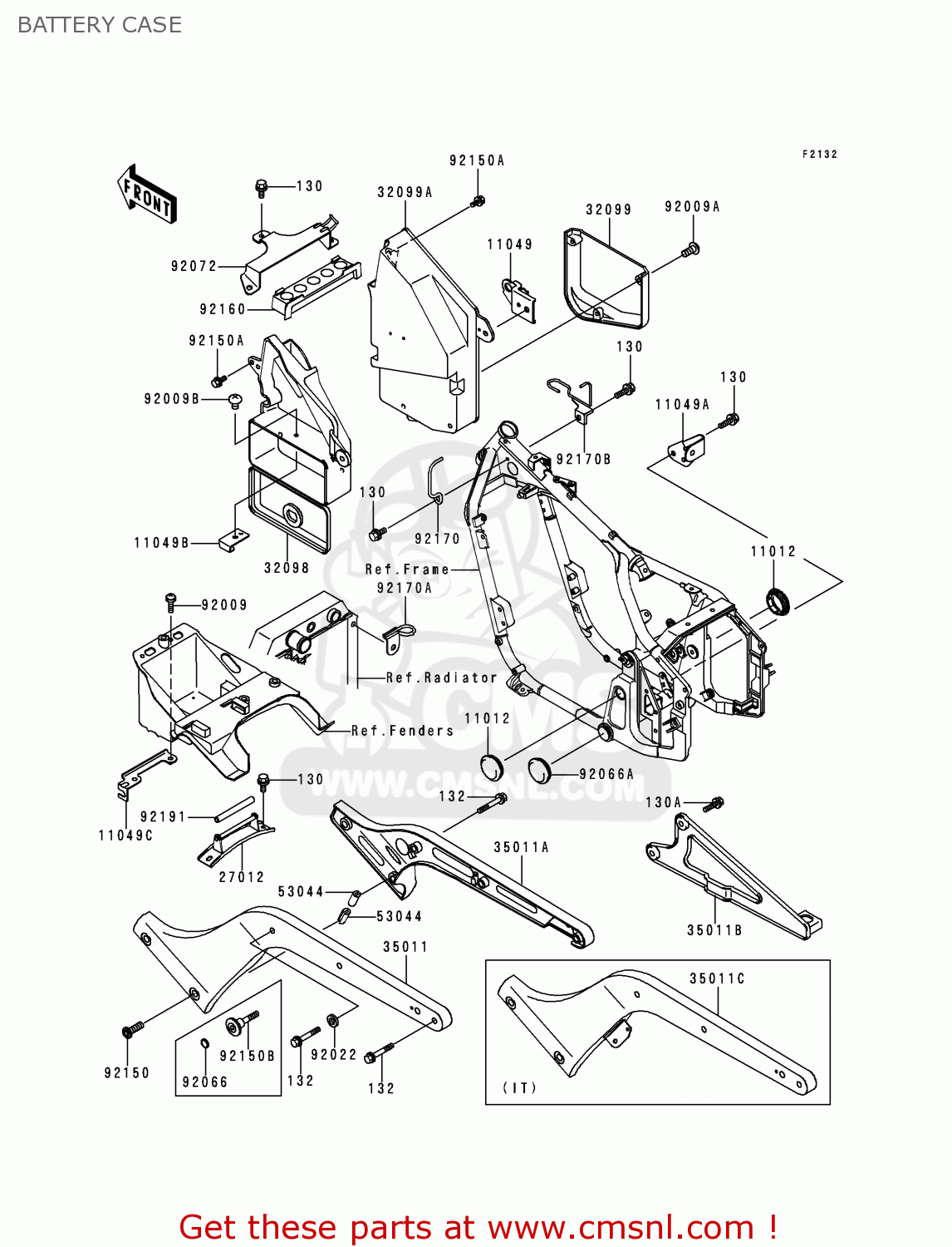 BATTERY CASE VN800B1 VN800 CLASSIC 1996 EUROPE UK FR AR FG GR IT NR SD SP
