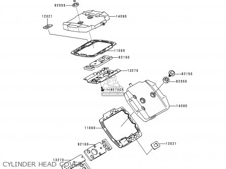 CYLINDER HEAD COVER - VN800B1 VN800 CLASSIC 1996 EUROPE UK FR AR FG GR IT NR SD SP