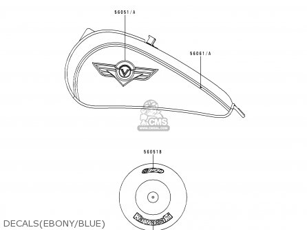 DECALS(EBONY/BLUE) - VN800B1 VN800 CLASSIC 1996 EUROPE UK FR AR FG GR IT NR SD SP