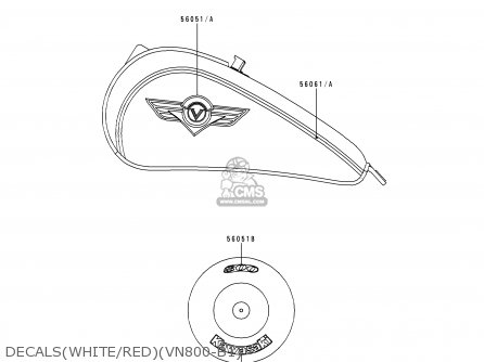 DECALS(WHITE/RED)(VN800-B1) - VN800B1 VN800 CLASSIC 1996 EUROPE UK FR AR FG GR IT NR SD SP