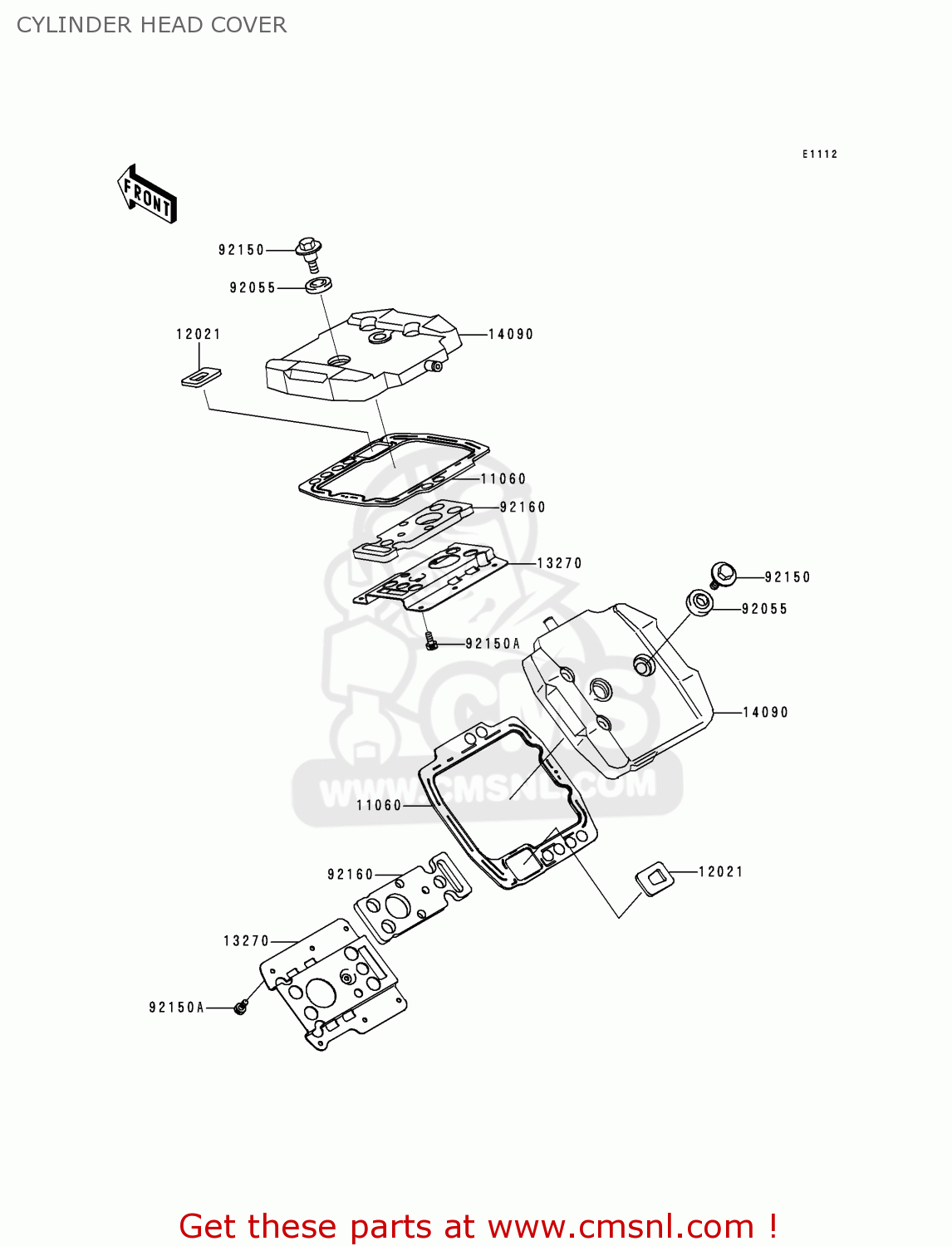 CYLINDER HEAD COVER VN800B1 VULCAN 800 CLASSIC 1996 USA CALIFORNIA CANADA