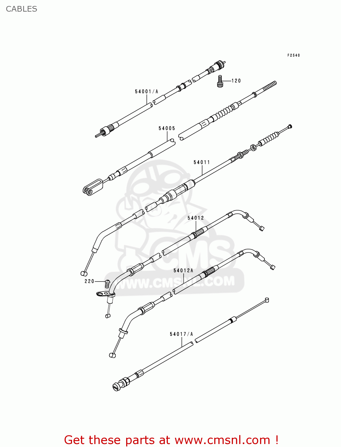 CABLES VN800B1 VULCAN 800 CLASSIC 1996 USA CALIFORNIA CANADA