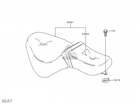 SEAT - VN800B1 VULCAN 800 CLASSIC 1996 USA CALIFORNIA CANADA