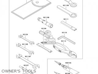 OWNER'S TOOLS - VN800B10 VULCAN 800 CLASSIC 2005 USA CALIFORNIA CANADA