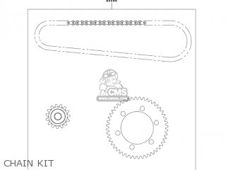 CHAIN KIT - VN800B10 VULCAN 800 CLASSIC 2005 USA CALIFORNIA CANADA