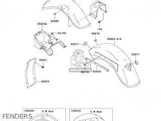 FENDERS - VN800B10 VULCAN 800 CLASSIC 2005 USA CALIFORNIA CANADA