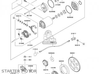 STARTER MOTOR - VN800B10 VULCAN 800 CLASSIC 2005 USA CALIFORNIA CANADA